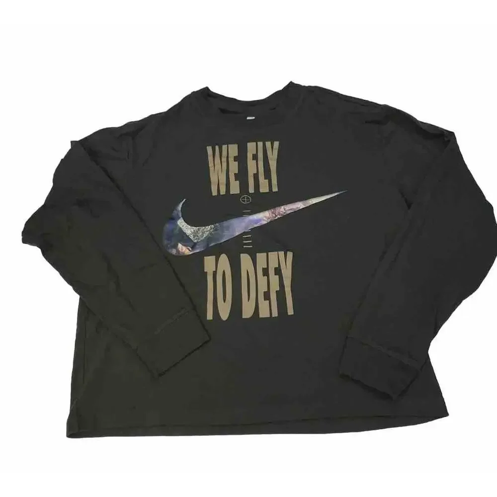 Nike Dri-FIT Swoosh Fly Boxy Sweatshirt Women's DX0726-355 Size XS